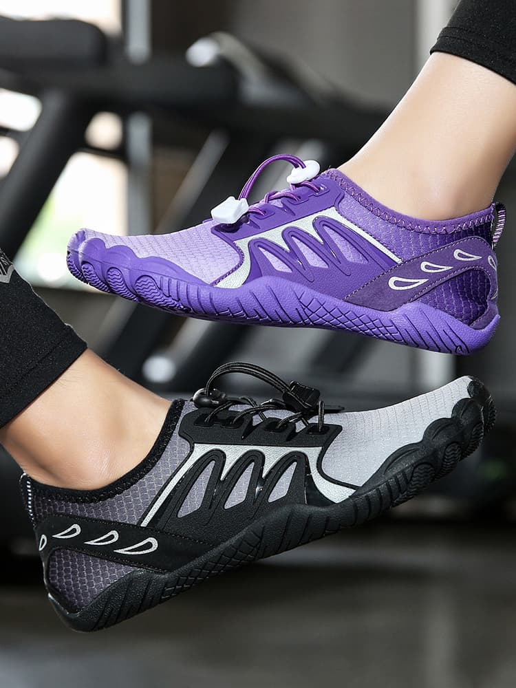 フィットネスシューズ ランニング 足指フィット軽量ランニングシューズ
